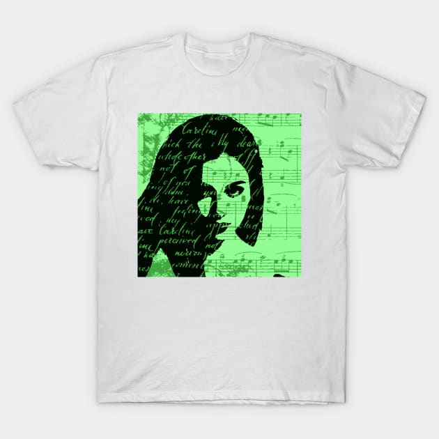 Caroline Green T-Shirt by jngraphs